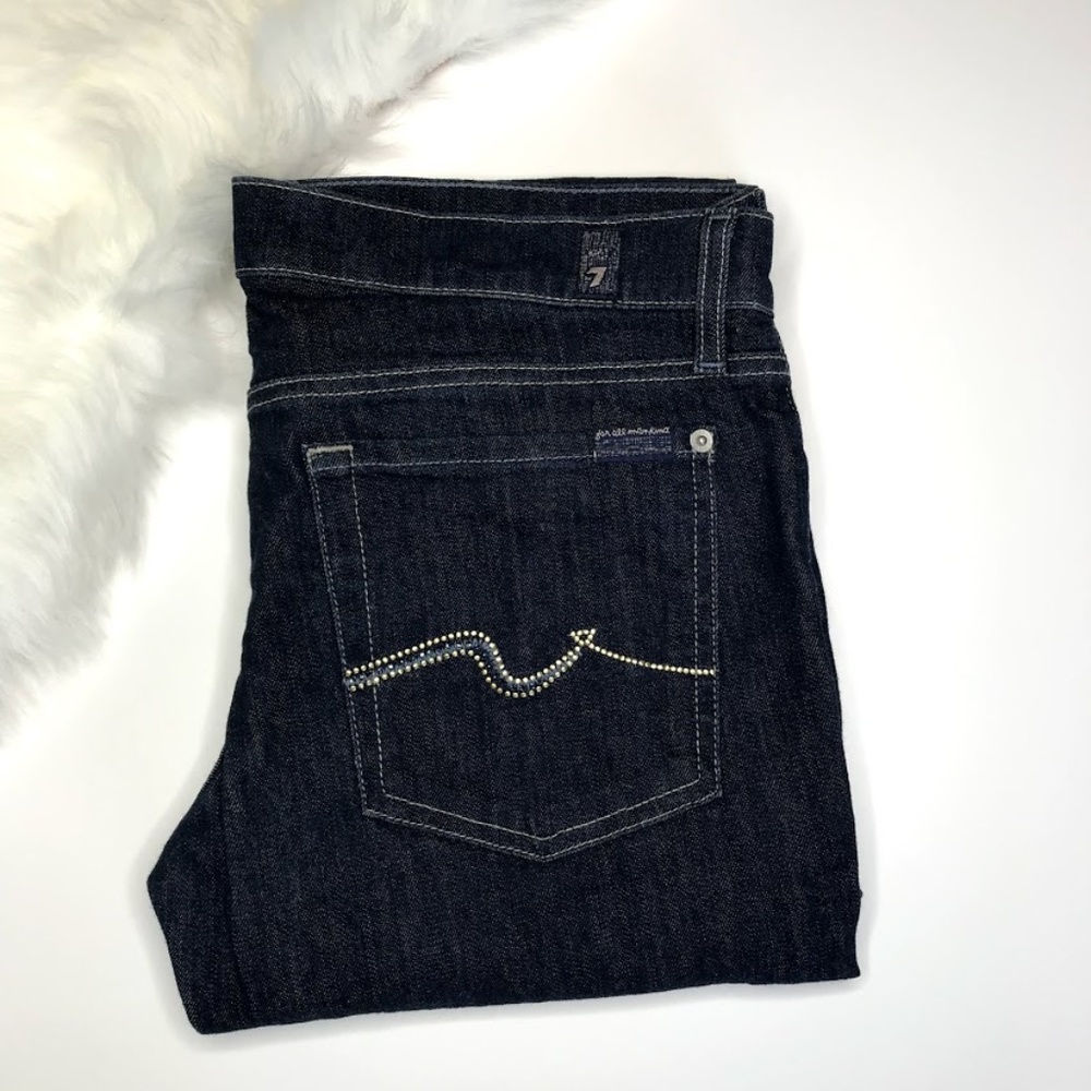 7FAMK Roxanne Dark Wash Skinny Jeans